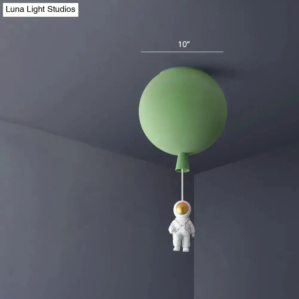 Pink Astronaut Ceiling Lamp for Kids Bedroom
