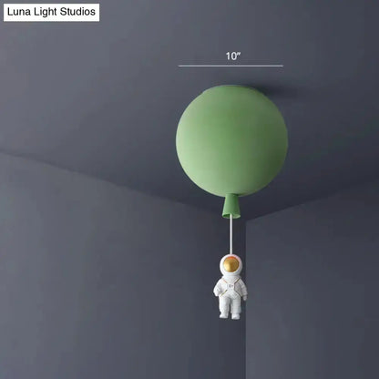 Pink Astronaut Ceiling Lamp for Kids Bedroom