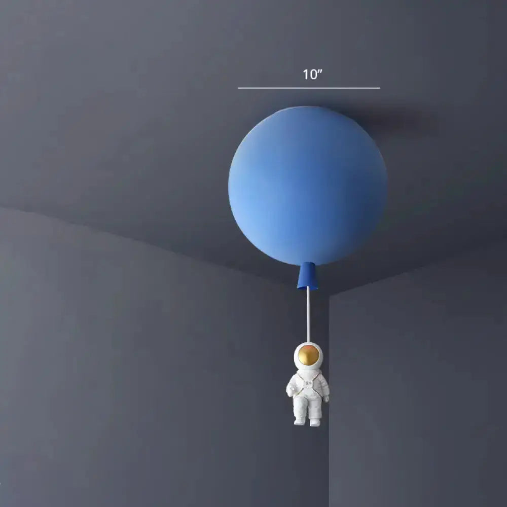 Pink and Blue Astronaut Ceiling Pendant Light