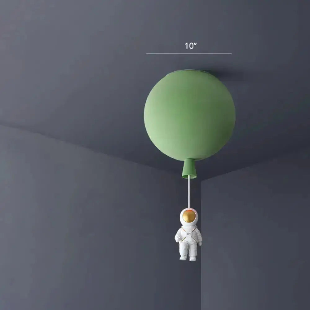 Pink and Blue Astronaut Ceiling Pendant Light