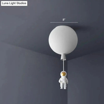 Pink and Blue Astronaut Ceiling Pendant Light