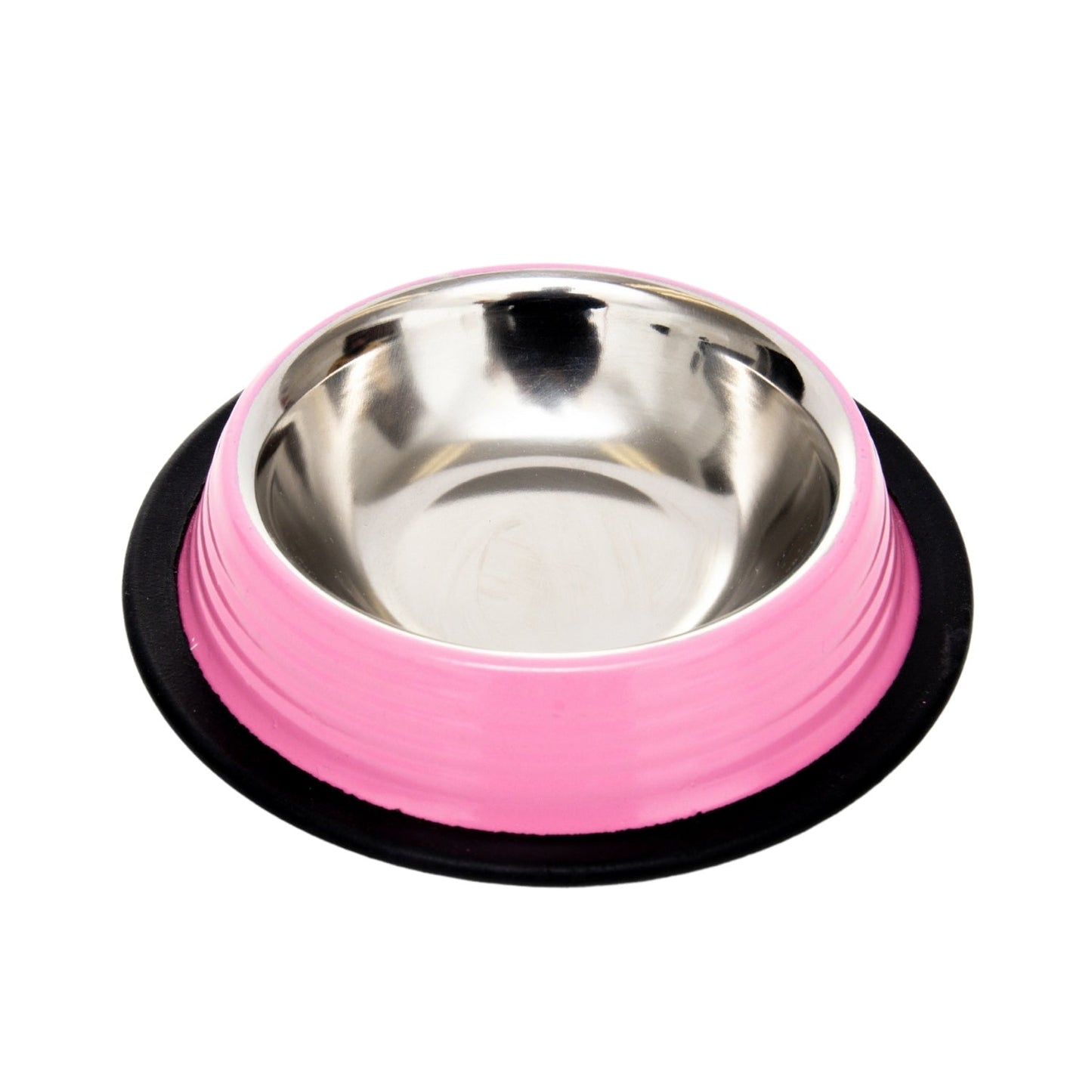 Juego de 2 cuencos antideslizantes acanalados para mascotas de Country Living – Rosa clavel