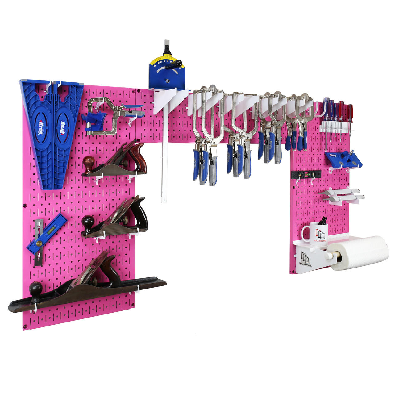 Metal Pegboard and Tool Storage Organizer Set