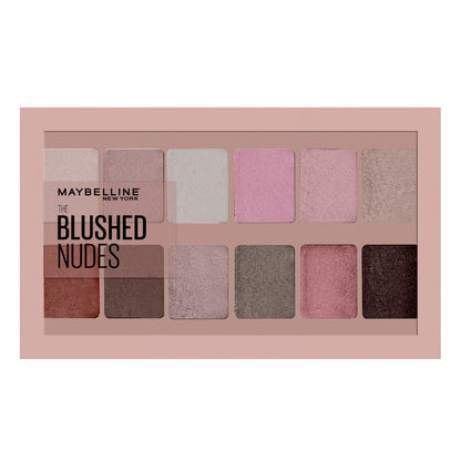 Maybelline New York Blushed Nudes 12-pan eyeshadow palette with nude pink taupe shades on Tampa Home & Garden Store