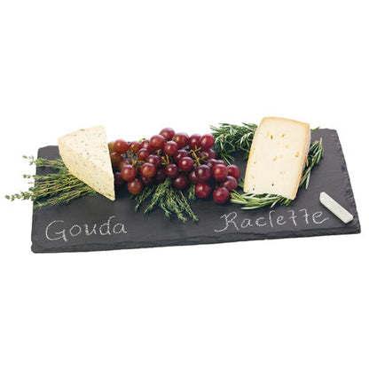 Rustic Slate Cheese Board with Velvet Backing