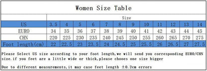 Stevvex Platform Sandals size chart US/EU/CHN sizes and cm length on Tampa Home & Garden Store