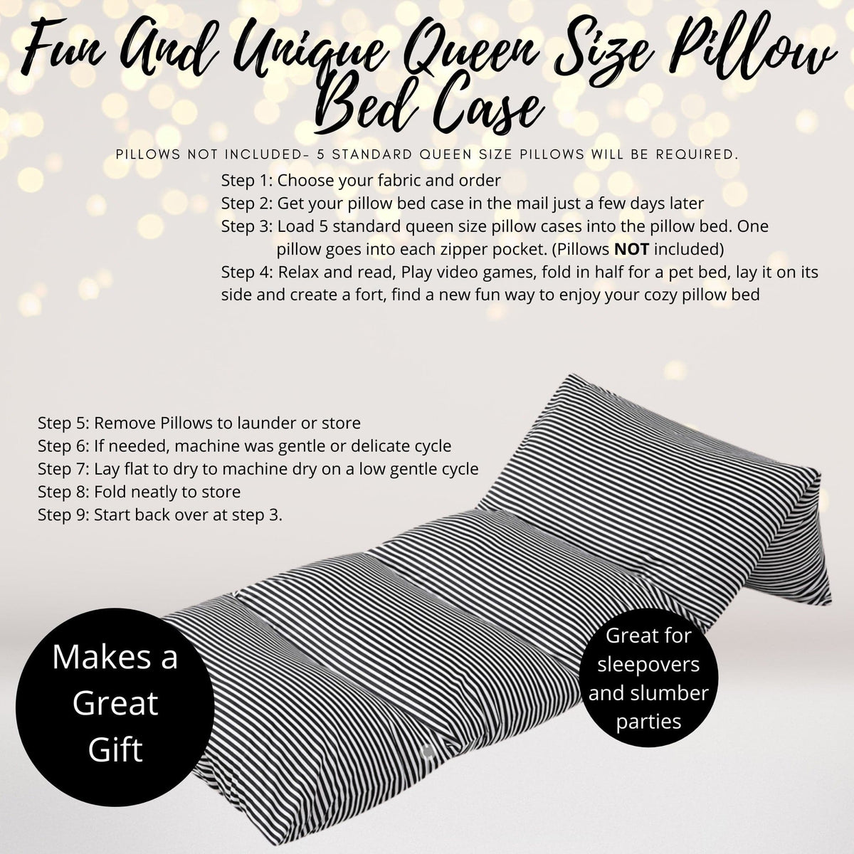 Pirate Teepee Play Set with black-and-white striped pillows and Great Gift decor on Tampa Home & Garden Store