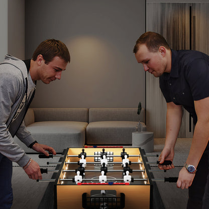 Tabletop foosball table by DirectDeals with LED lighting and non-slip handles in a light wood finish on Tampa Home & Garden Store