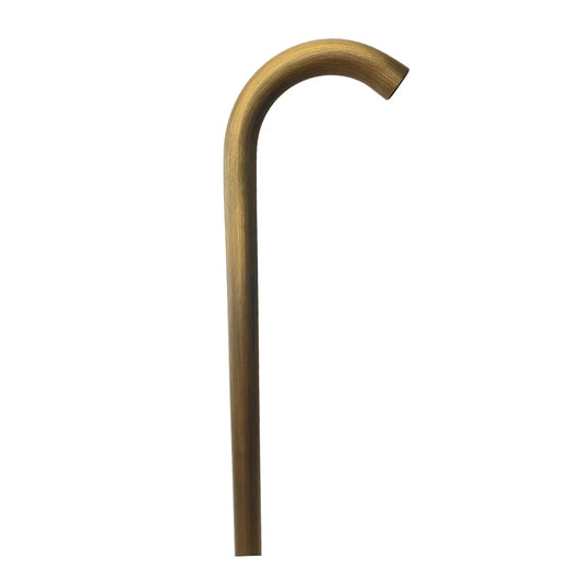 PLB21 Cast Brass 3W LED Cane Style Curved Low Voltage Pathway Light