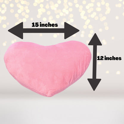 Chicky Chicky Bling Bling plush heart throw pillow in pink plush fabric, cuddly sleepover accent on Tampa Home & Garden Store