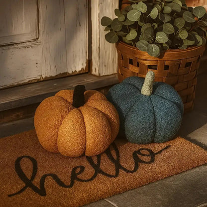 Blair Pumpkin II Plush Pillow for Cozy Decor