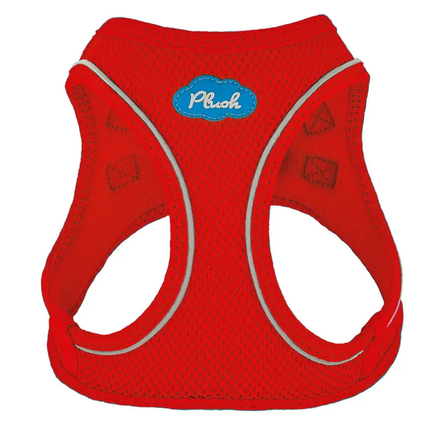 Arnés de malla acolchado con forro polar - Rojo
