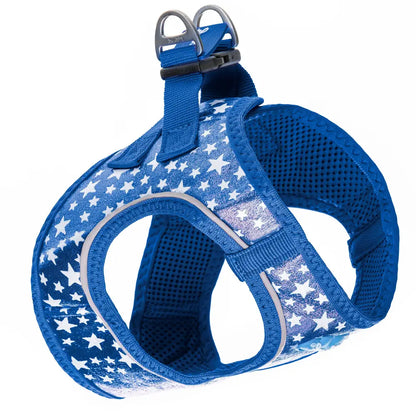 Arnés Brillante Acolchado con Purpurina Step In - Azul Marino