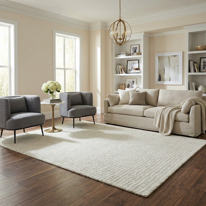 Anahid Bone Area Rug bone-toned woven rug for living room on Tampa Home & Garden Store