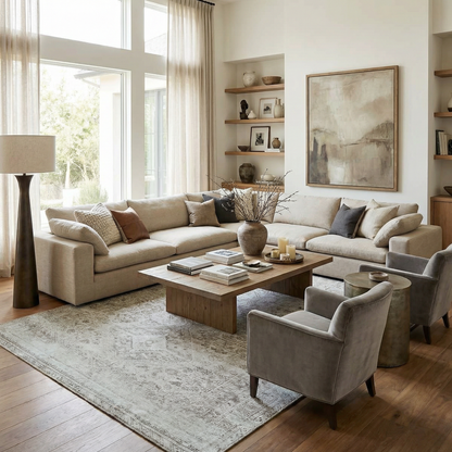 Elegant and Soft Washable Home Decor Rug