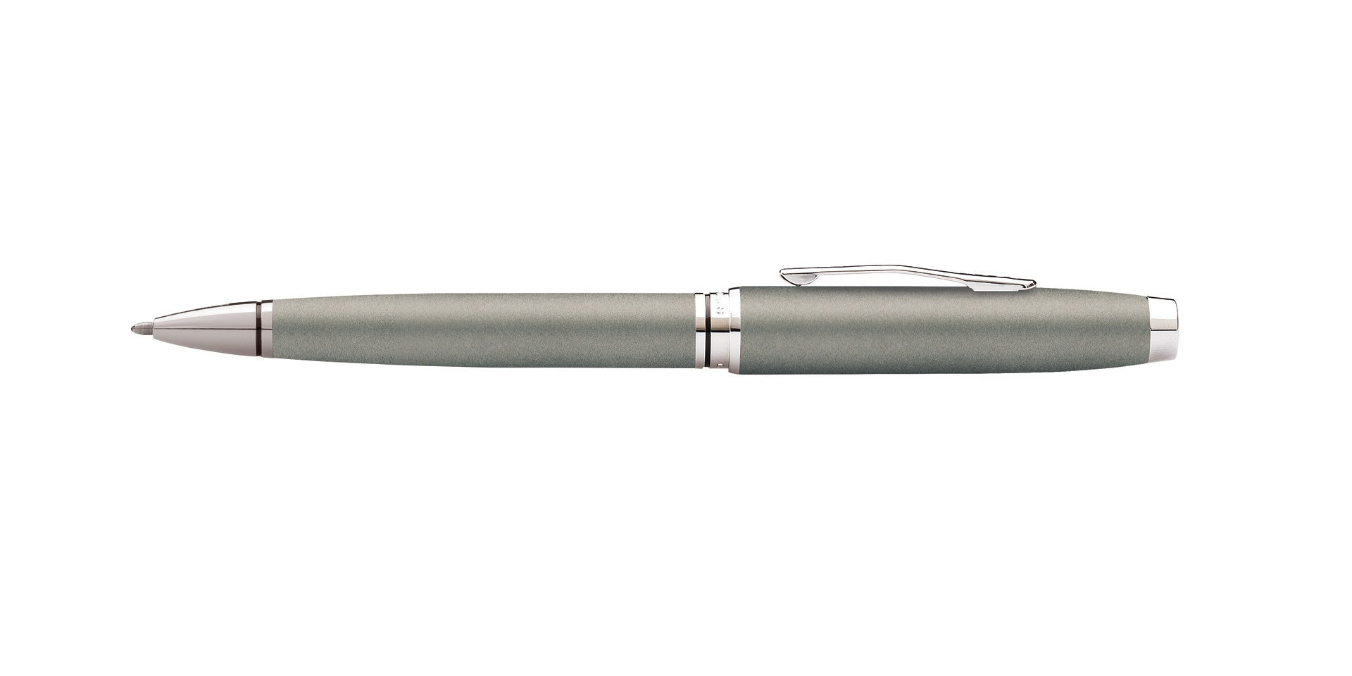 Cross Coventry gunmetal gray ballpoint pen with chrome accents and clip on Tampa Home & Garden Store