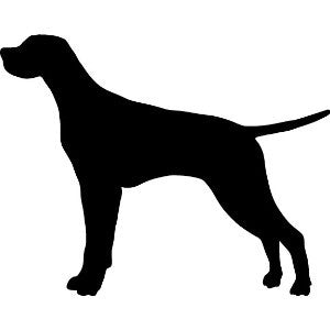 Pointer Memorial dog wall art silhouette, black lawn ornament by Rustica Ornamentals on Tampa Home & Garden Store