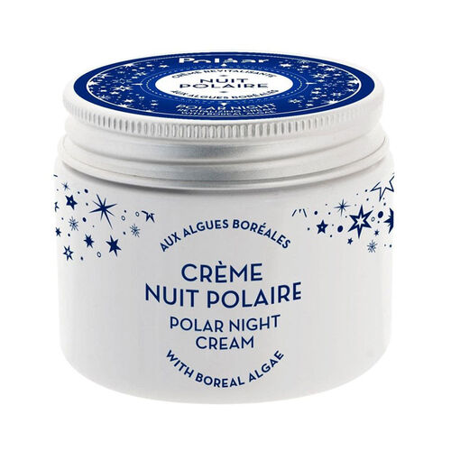Polaar Night Cream jar with blue lid white tub boreal algae 50 ml on Tampa Home & Garden Store