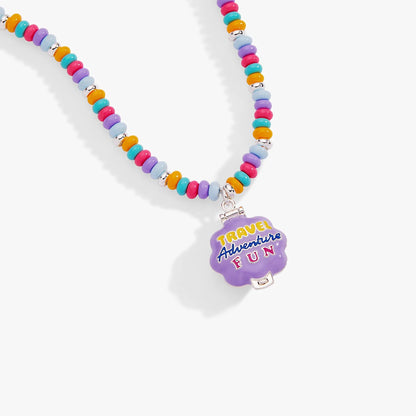 Polly Pocket Pool Party Beaded Locket Necklace