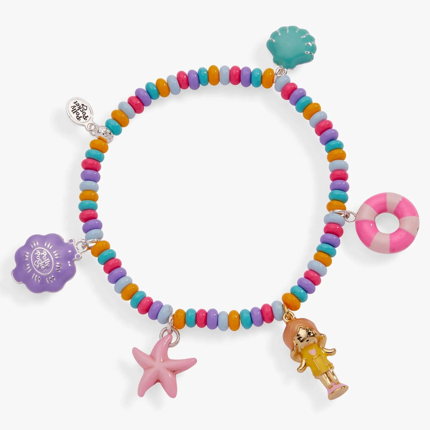 Polly Pocket Pool Party Stretch Charm Bracelet