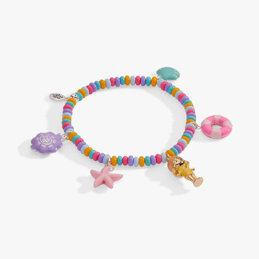 Polly Pocket Pool Party Stretch Charm Bracelet by Alex and Ani with beads and sea charms on Tampa Home & Garden Store