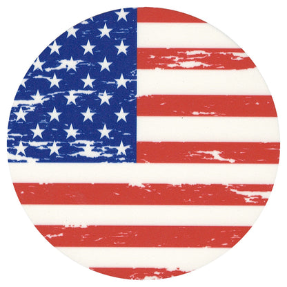 Posavasos Sip Sip Hooray - Bandera estadounidense desgastada