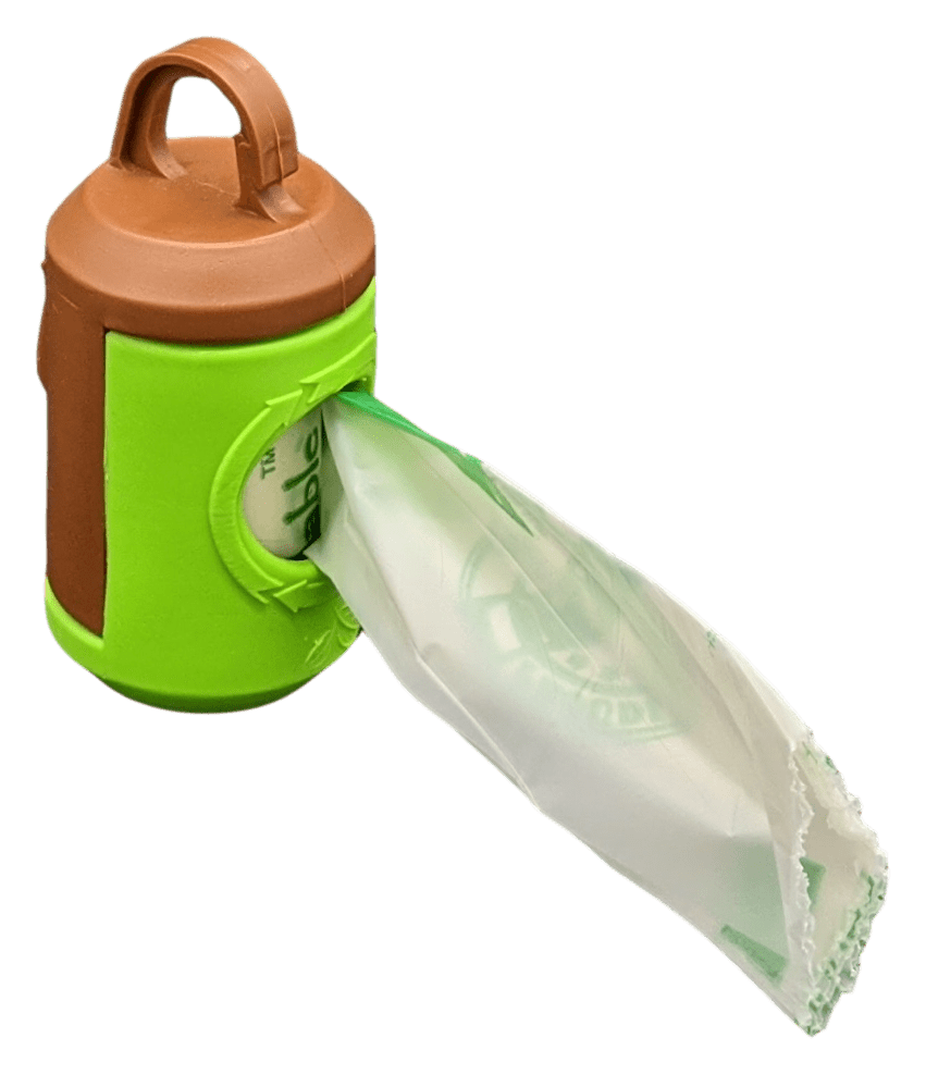beyondGREEN Dog Poop Bag Leash Dispenser – Clip-On Holder Fits Standard Rolls – Durable & Portable