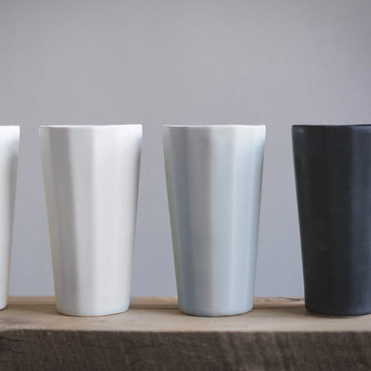 Handmade Porcelain Pint Cup Modern Ceramic Vessel