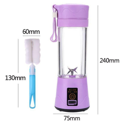 Portable Blender by Stevvex, purple travel USB juicer bottle on Tampa Home & Garden Store