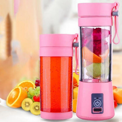 Pink portable blender with two bottles USB travel blender on Tampa Home & Garden Store