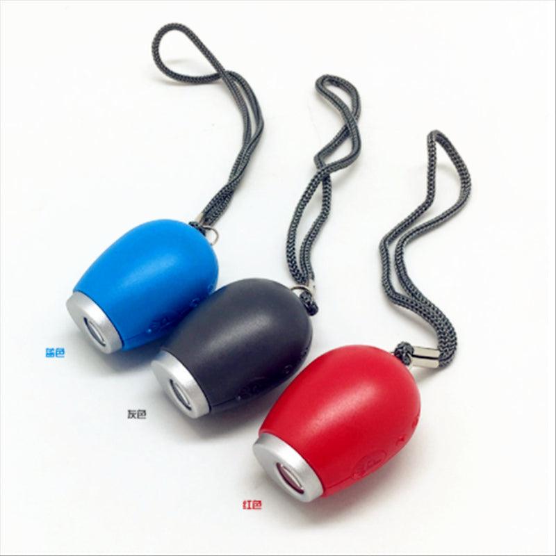 Portable projection alarm clock key chain trio in blue black and red plastic with rope lanyard on Tampa Home & Garden Store