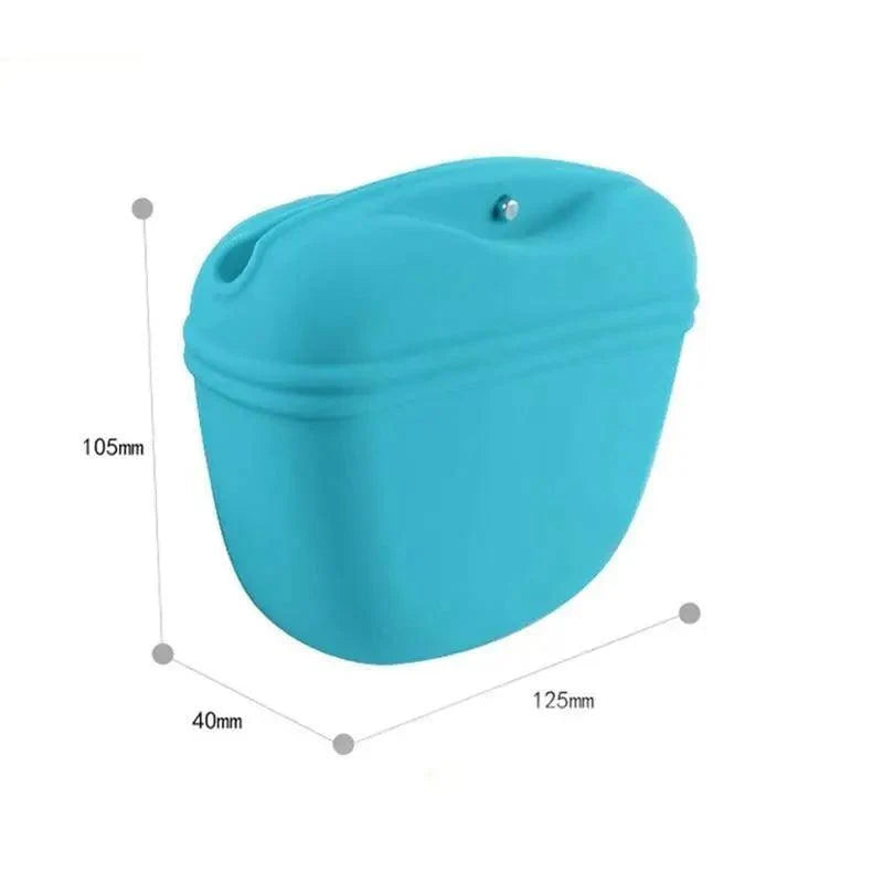 Stevvex portable dog training treat pouch teal with sturdy clip for outdoor use on Tampa Home & Garden Store