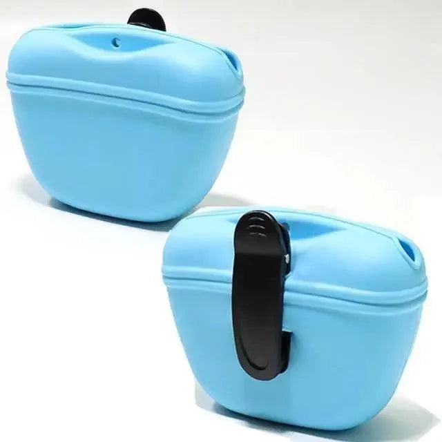 Stevvex portable dog training treat pouch with clip, light blue waist bag pair for outdoor use on Tampa Home & Garden Store