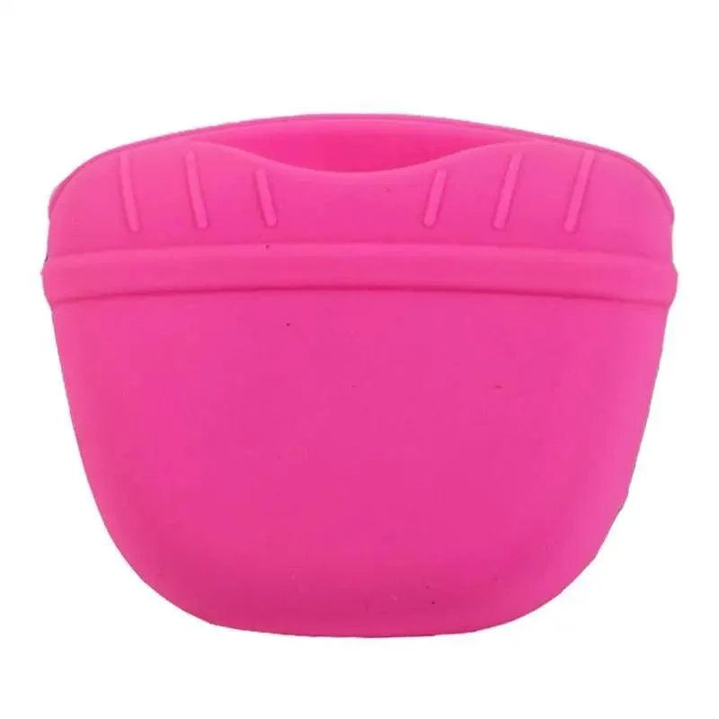 Stevvex pink dog training treat pouch with clip for outdoor use on Tampa Home & Garden Store