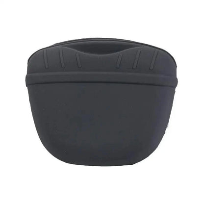 Dog training treat pouch with clip, black portable waist bag for outdoor pet treats on Tampa Home & Garden Store