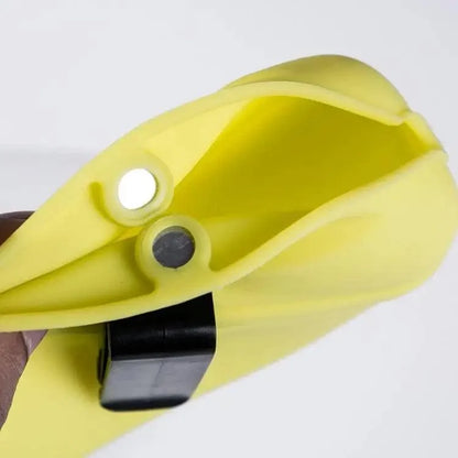 Stevvex yellow dog training treat pouch with clip and waist strap on Tampa Home & Garden Store