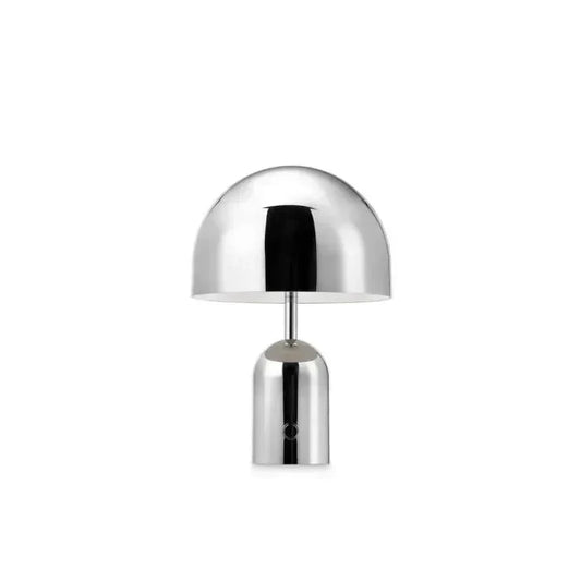 Rechargeable Chrome Table Lamp Dimmable Wireless LED Dome Light - Tampa Home & Garden Store