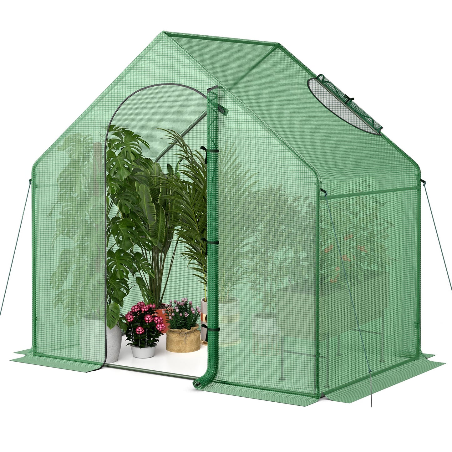 Portable Outdoor Warm House with PE Cover and Roll-up Zippered Door