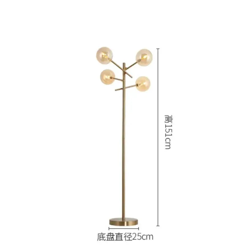 Decorbites Glass Bubble Floor Lamp Living Room