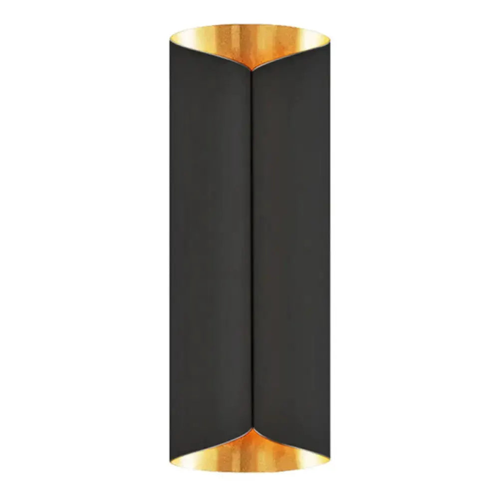 Postmodern Black and Gold Wall Lamp Sconce