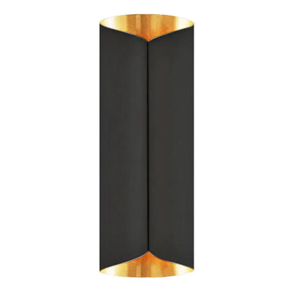 Postmodern Black and Gold Wall Lamp Sconce