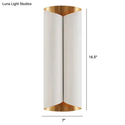 Postmodern Black and Gold Wall Lamp Sconce