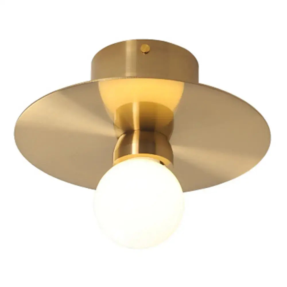 Brass Milk Glass Sconce by Decorbites with round milk glass globe on Tampa Home & Garden Store