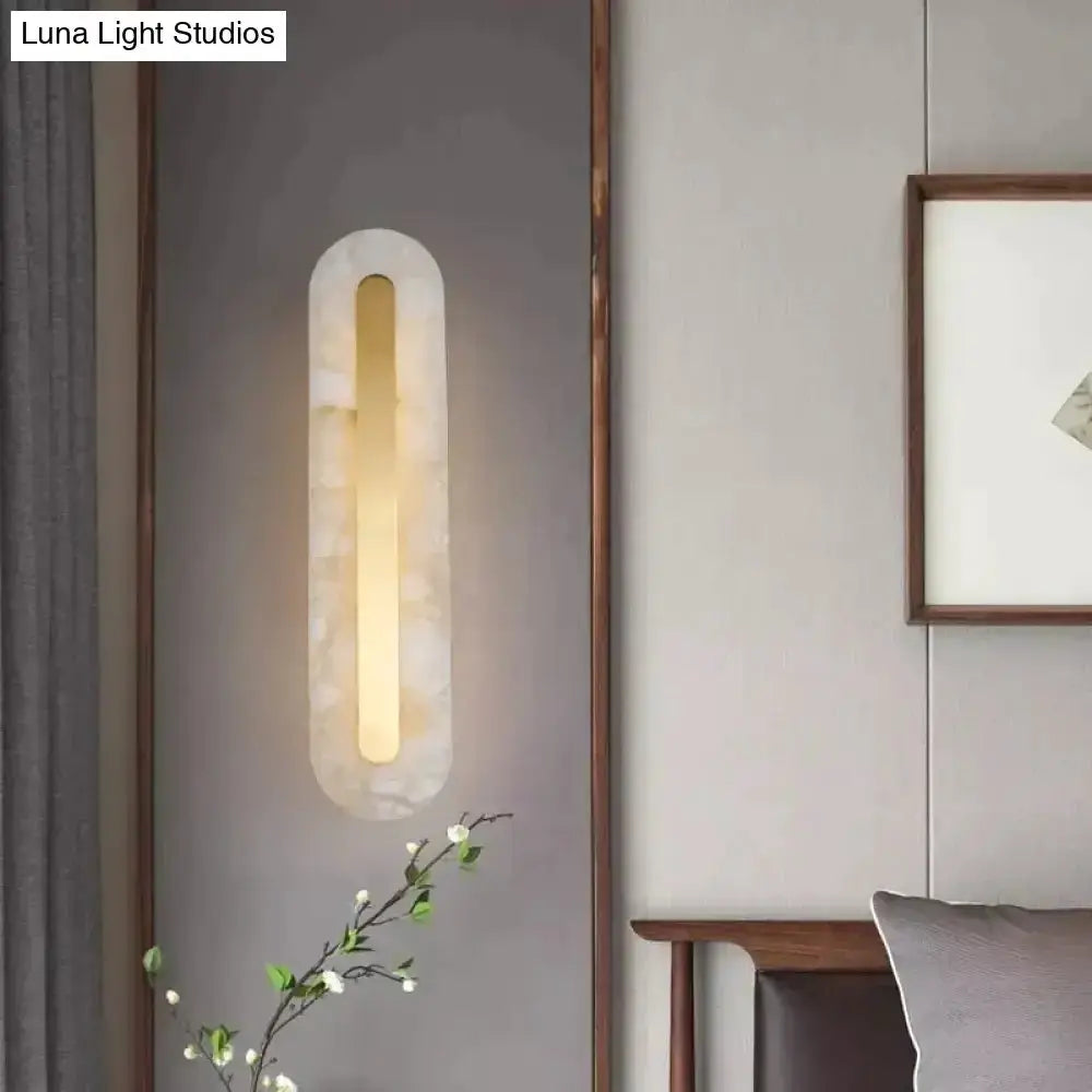 Gold Copper Marble Wall Lamp Living Room