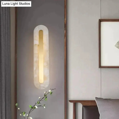 Gold Copper Marble Wall Lamp Living Room