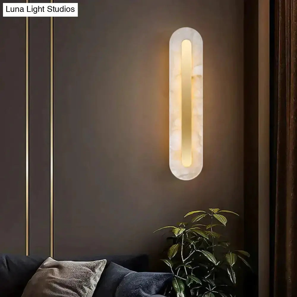 Gold Copper Marble Wall Lamp Living Room