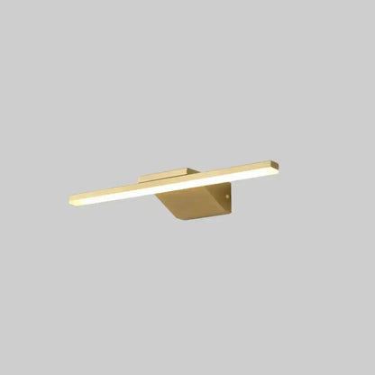 Postmodern Gold Led Sconce Light Acrylic Bathroom