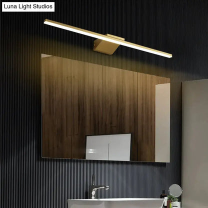 Postmodern Gold Led Sconce Light Acrylic Bathroom