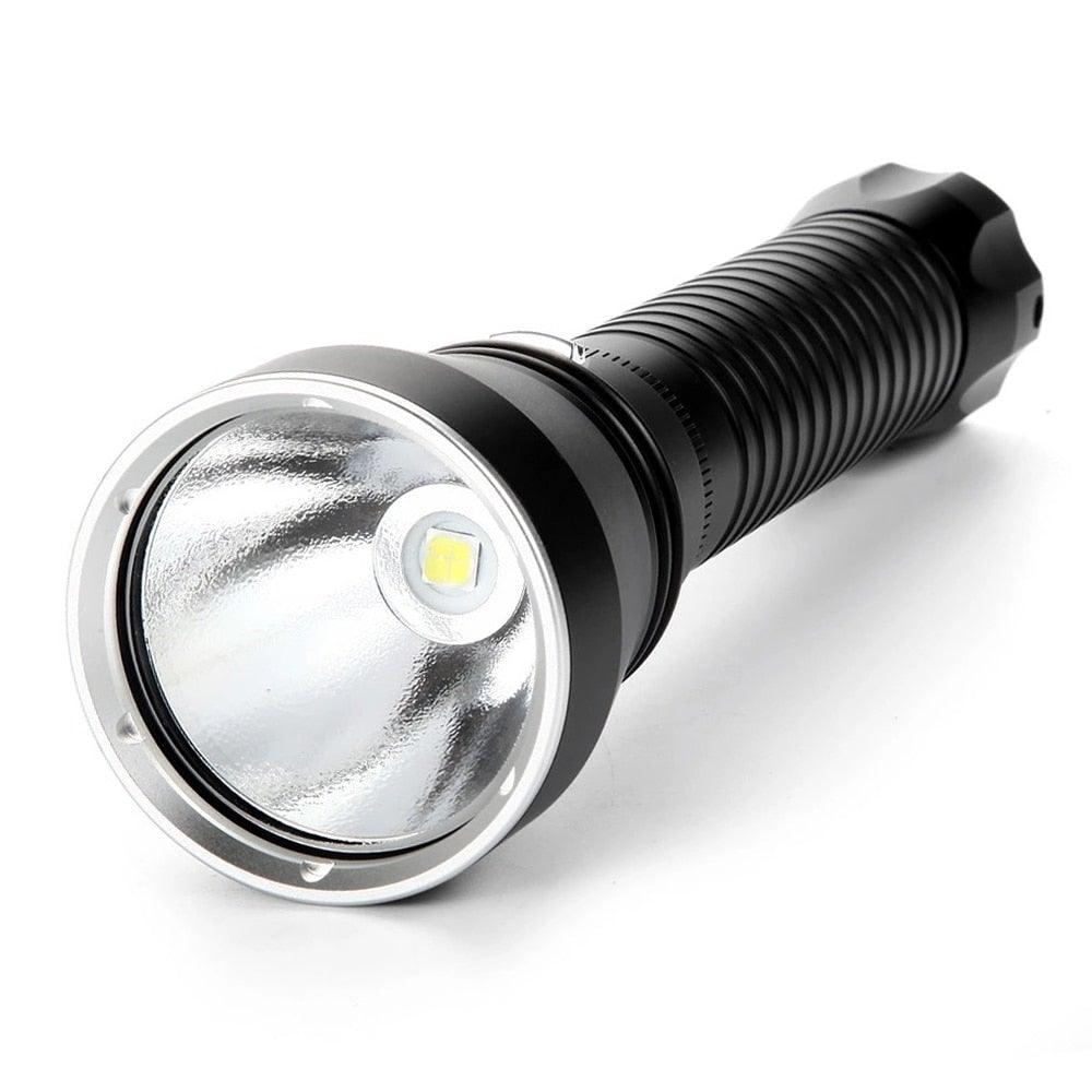 Stevvex ST4LMASS111 dive flashlight, rechargeable LED, black body on Tampa Home & Garden Store