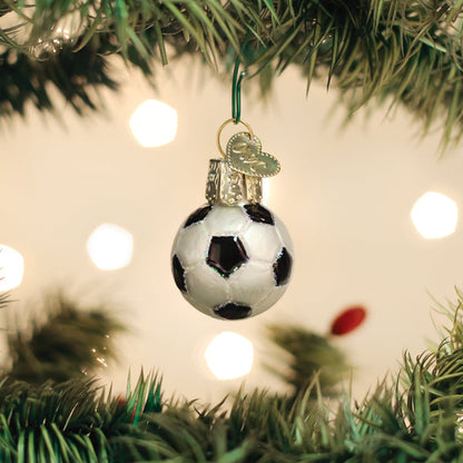 Adorno de cristal con forma de mini balón de fútbol Gumdrop